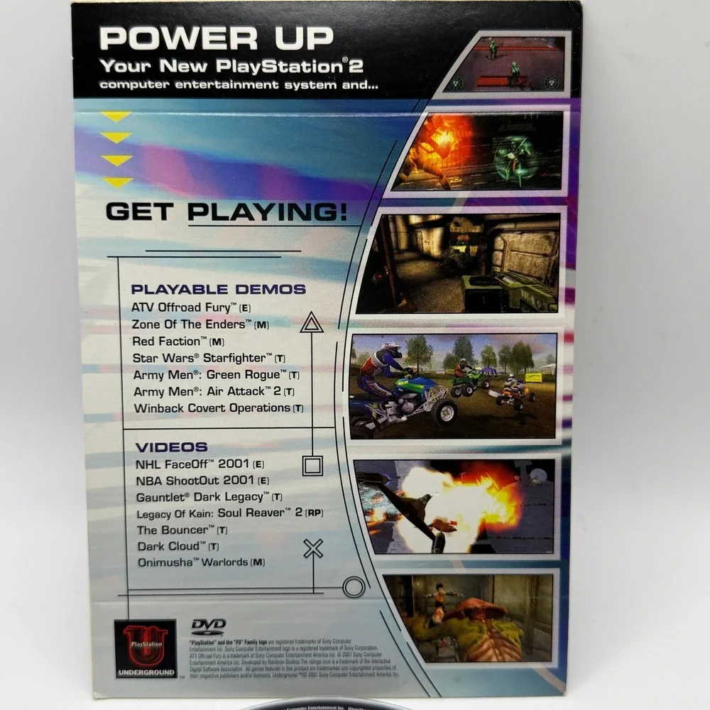 Sony PlayStation 2 Demo Disc Version 2.2 SCUS-97126 Retro Gaming Y2K Collector